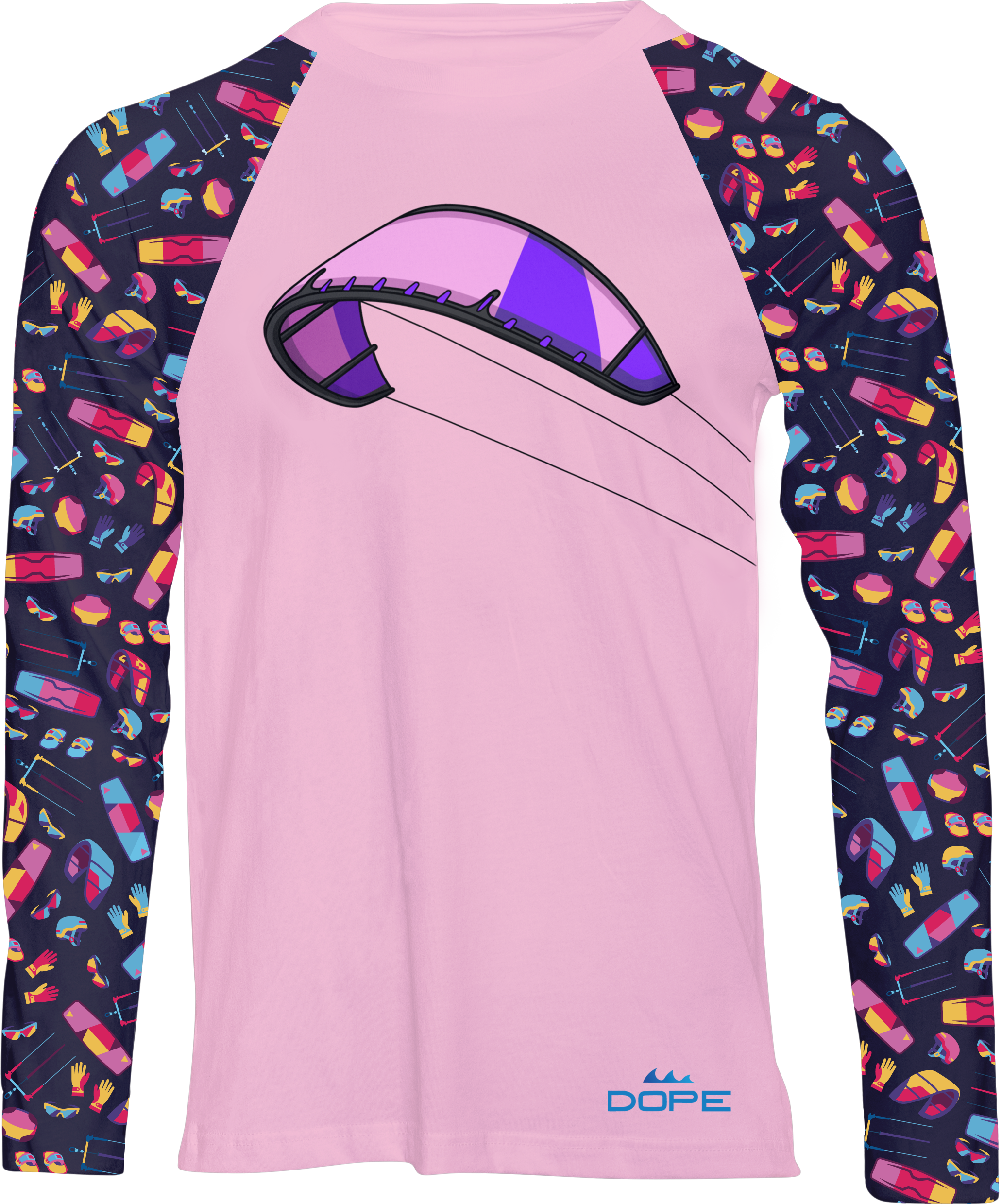 Kitesurfing - Long Sleeve Performance Female T-shirt